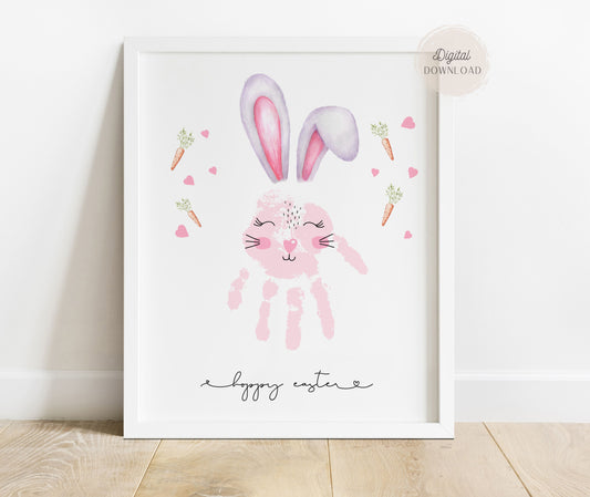 Bunny Handprint - Easter Rabbit Handprint Craft