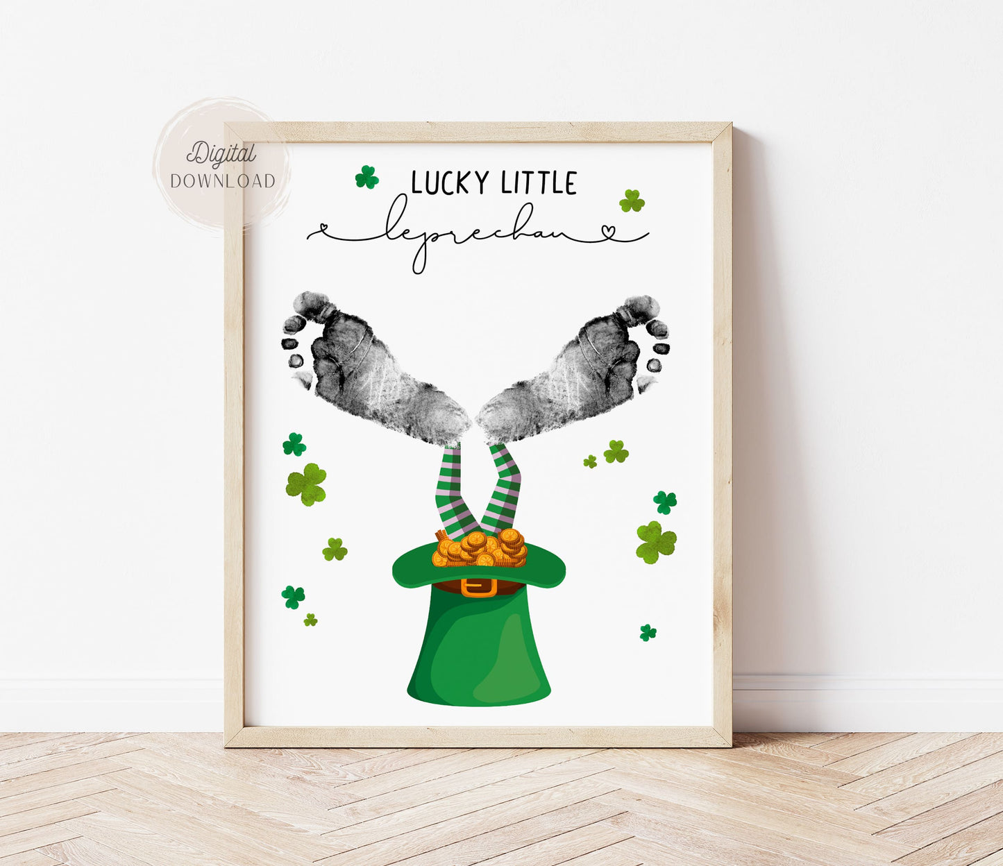 Leprechaun footprints - St. Patrick's Day Craft