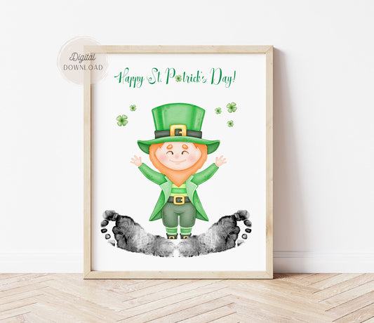 Leprechaun Foot Prints - St. Patrick's Day Craft