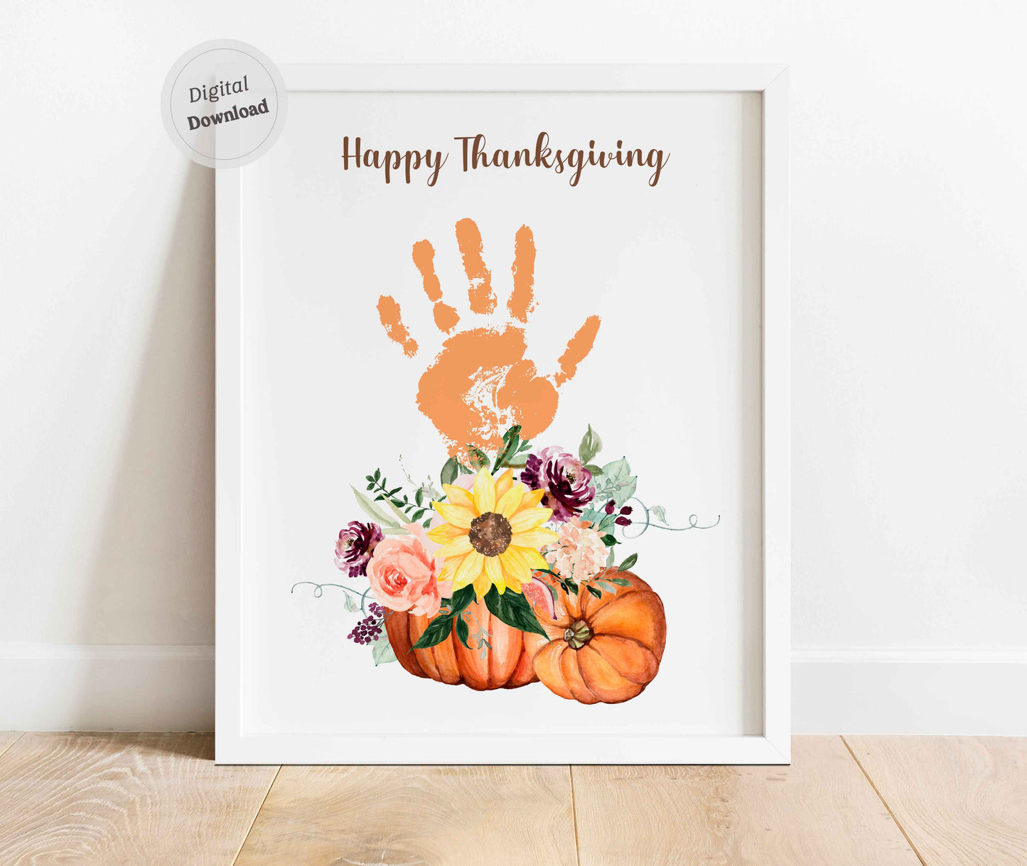 Pumpkin Handprint art