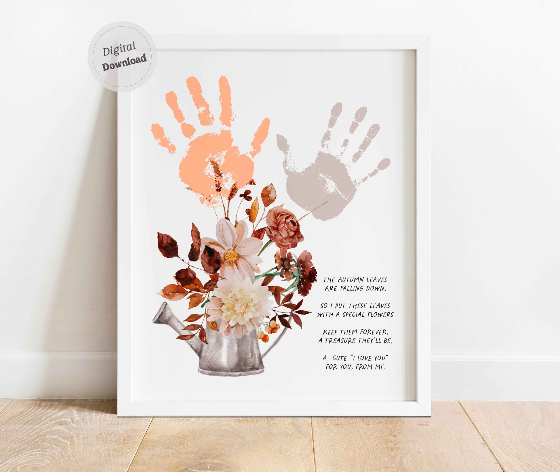 Fall Poem Thanksgiving Handprint art