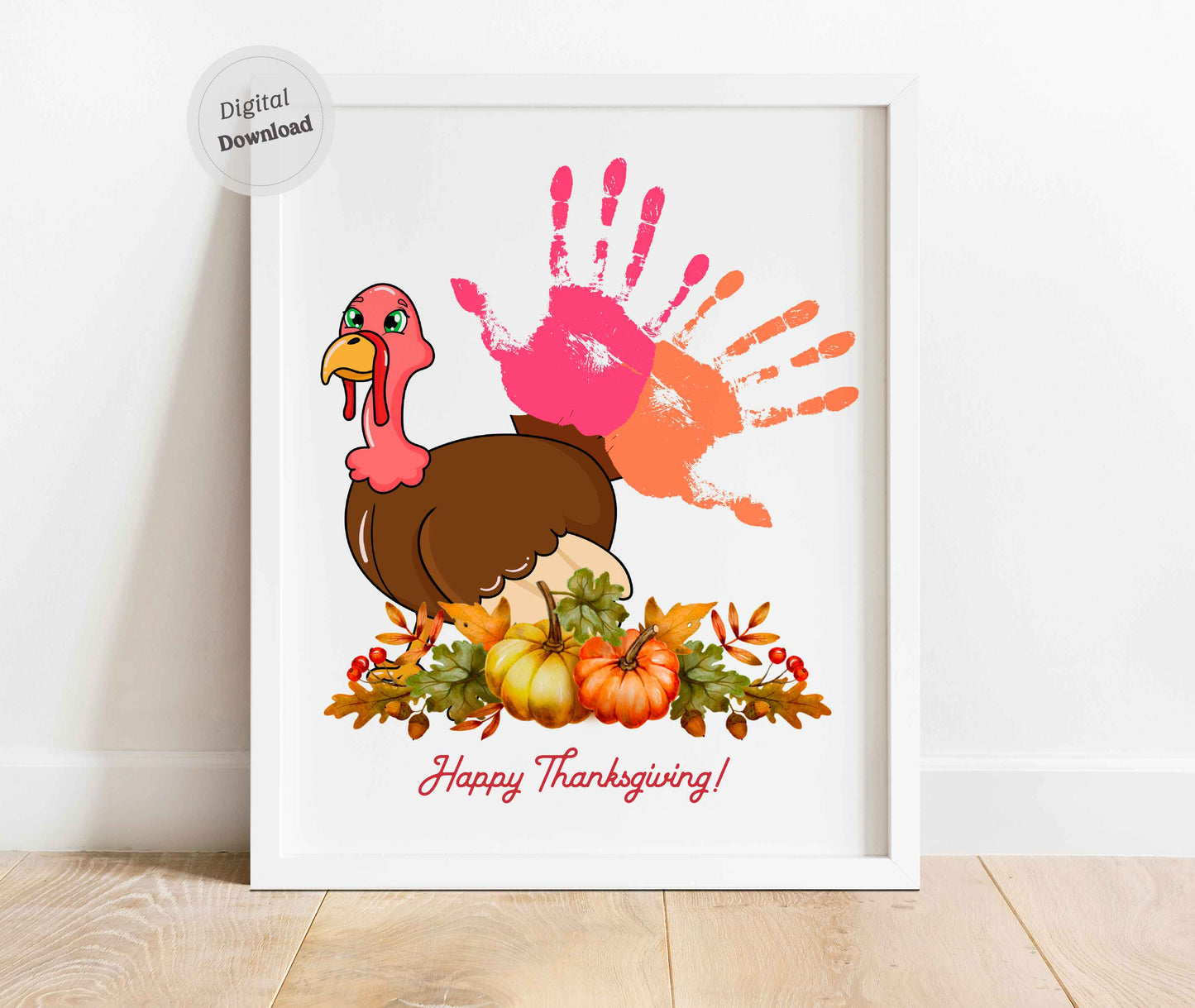 Turkey Thanksgiving Handprint art