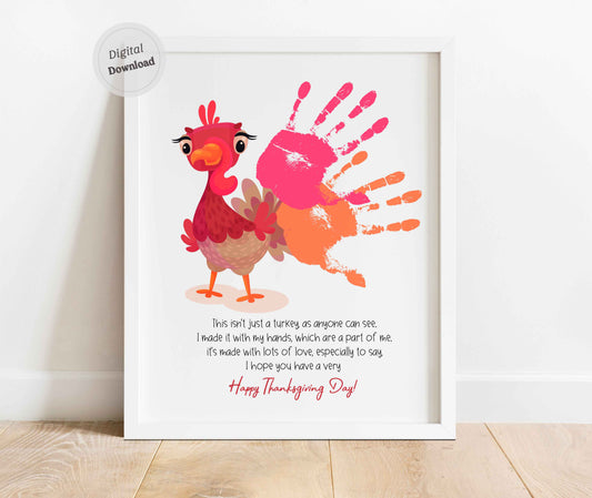 Turkey Poem Handprint art