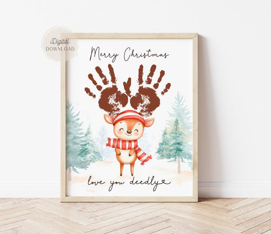 Reindeer Handprint craft 