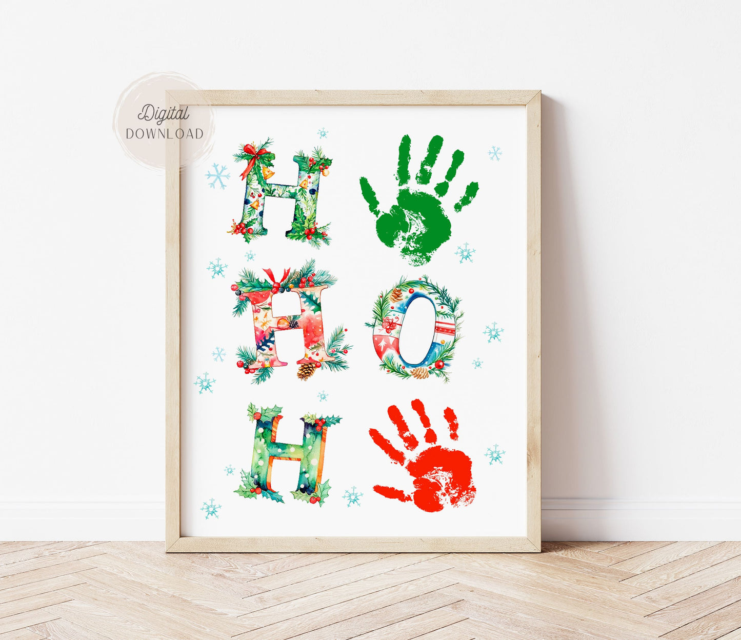 Ho Ho Ho handprint craft