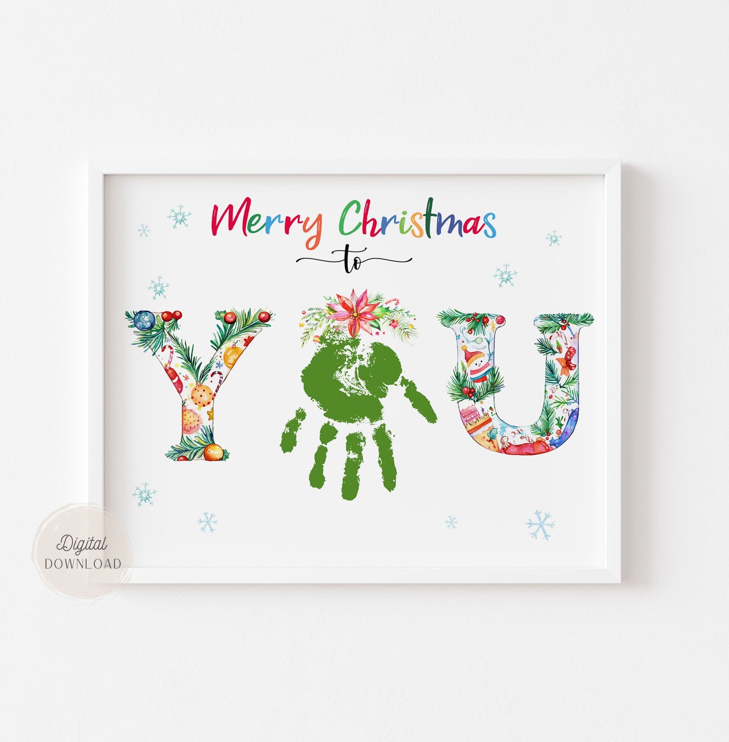 Everlasting Mistletoe Handprint Art