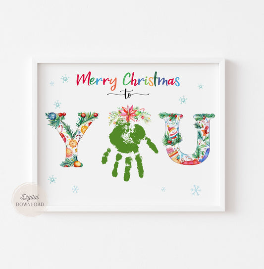 Everlasting Mistletoe Handprint Art