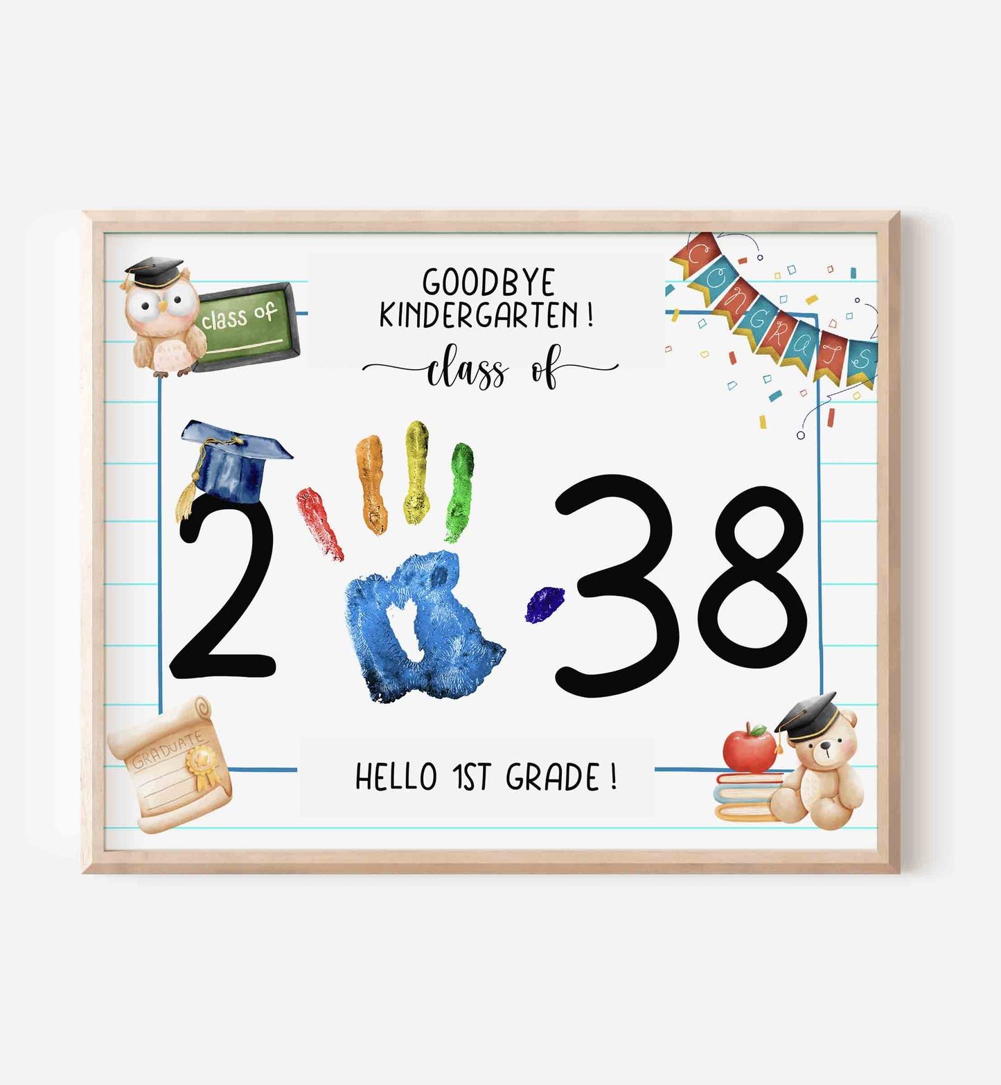Kindergarten Graduation Sign - Grad Certificate Printable