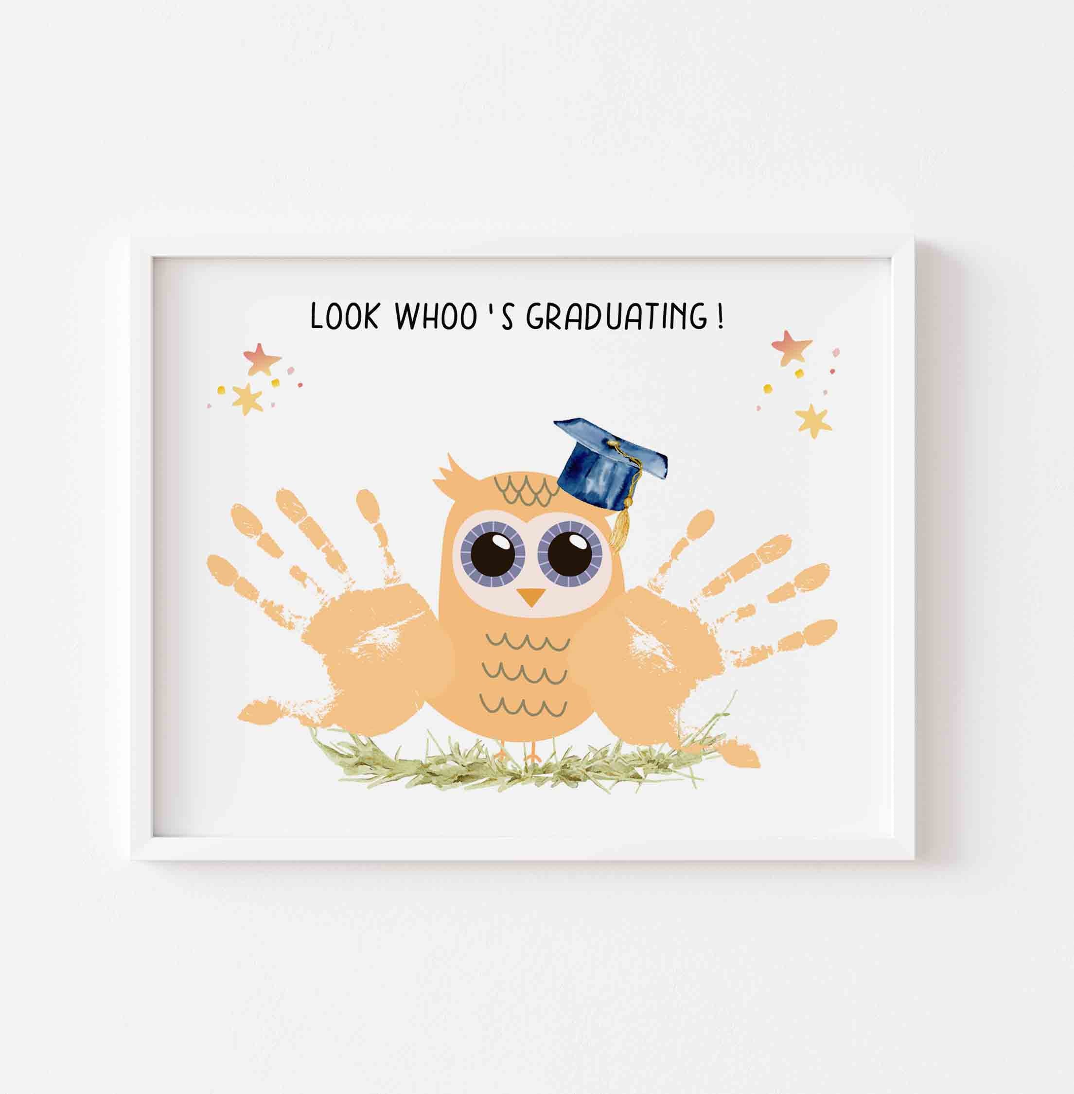 Graduation Handprint Certificate Last Day of School – AlniPrints