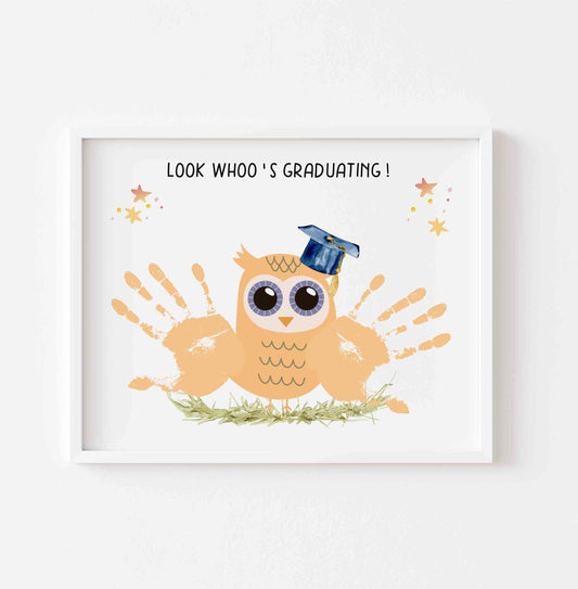 Graduation Handprint Template Last Day of School
