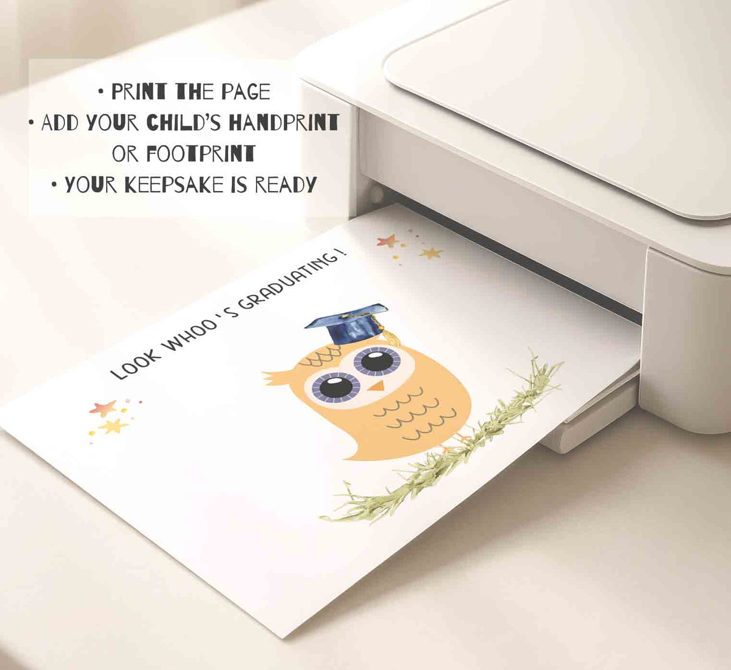 Graduation Handprint - Last Day of School Printable