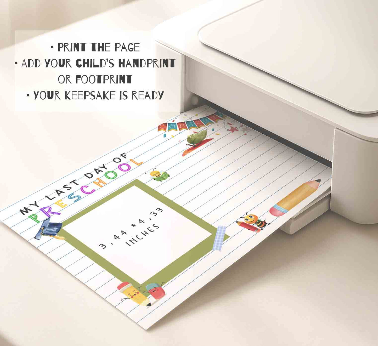 Last Day of Preschool Printable
