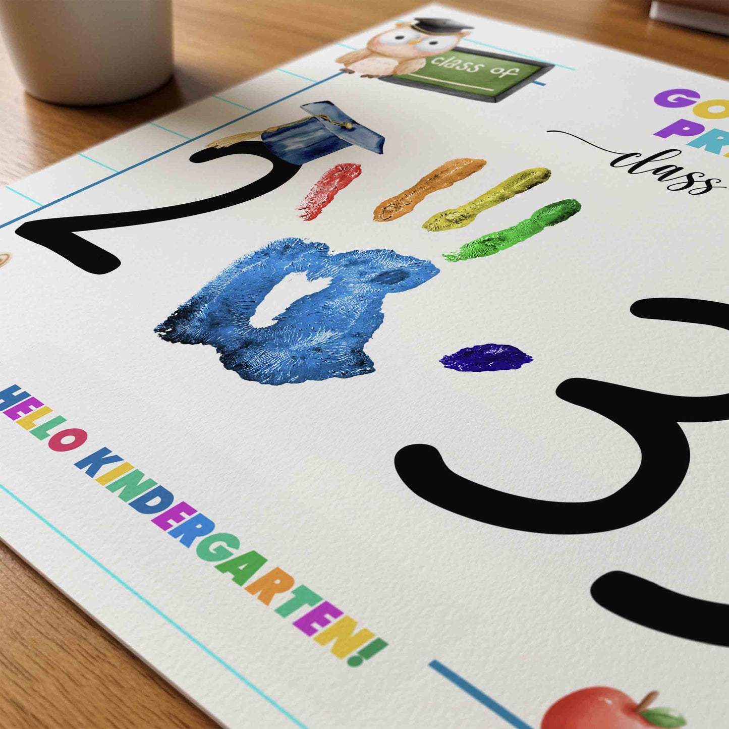 Goodbye Pre-K - Hello Kindergarten Sign Printable
