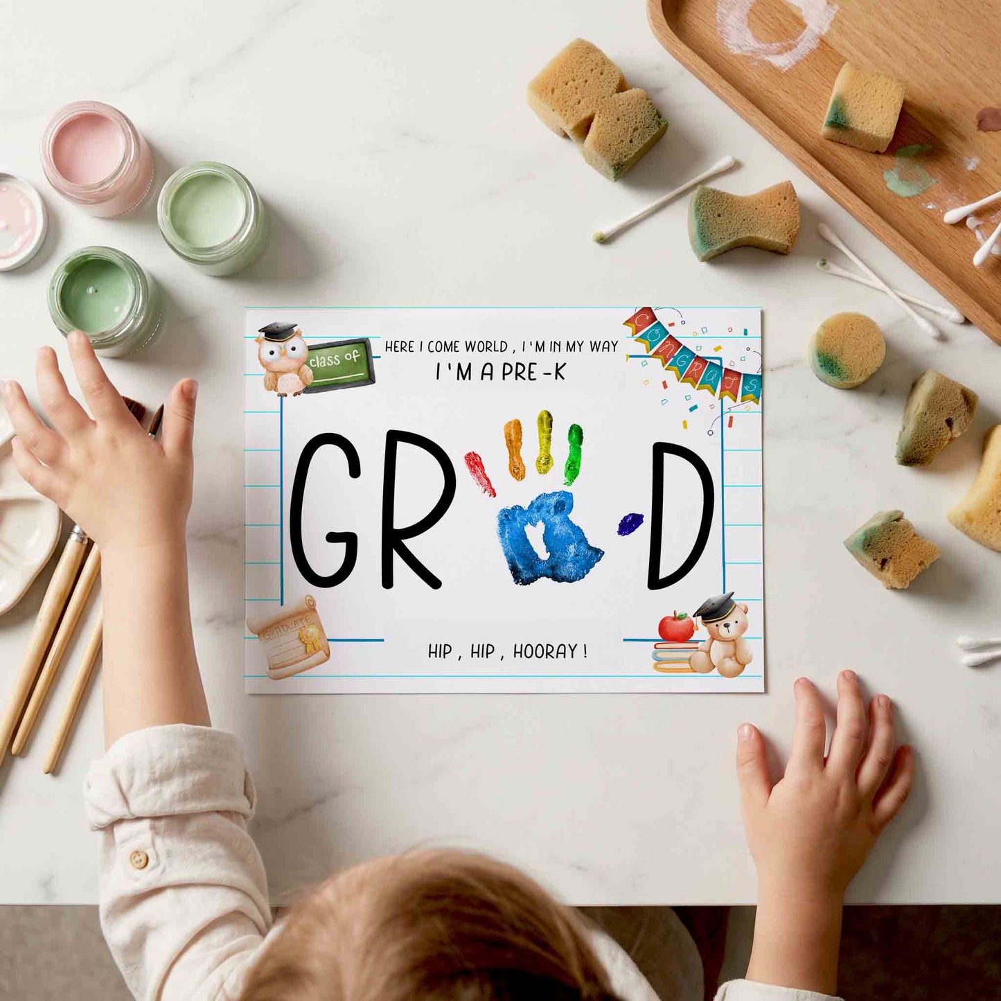 Pre-K Graduation Crafts - Grad Kids Sign Printable