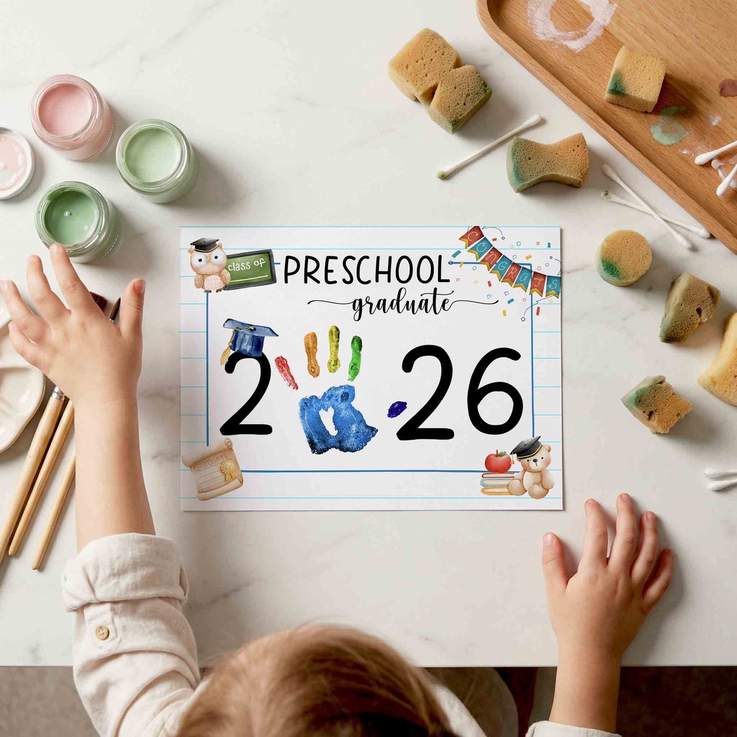 Preschool Graduation Sign - Graduation Crafts Printable