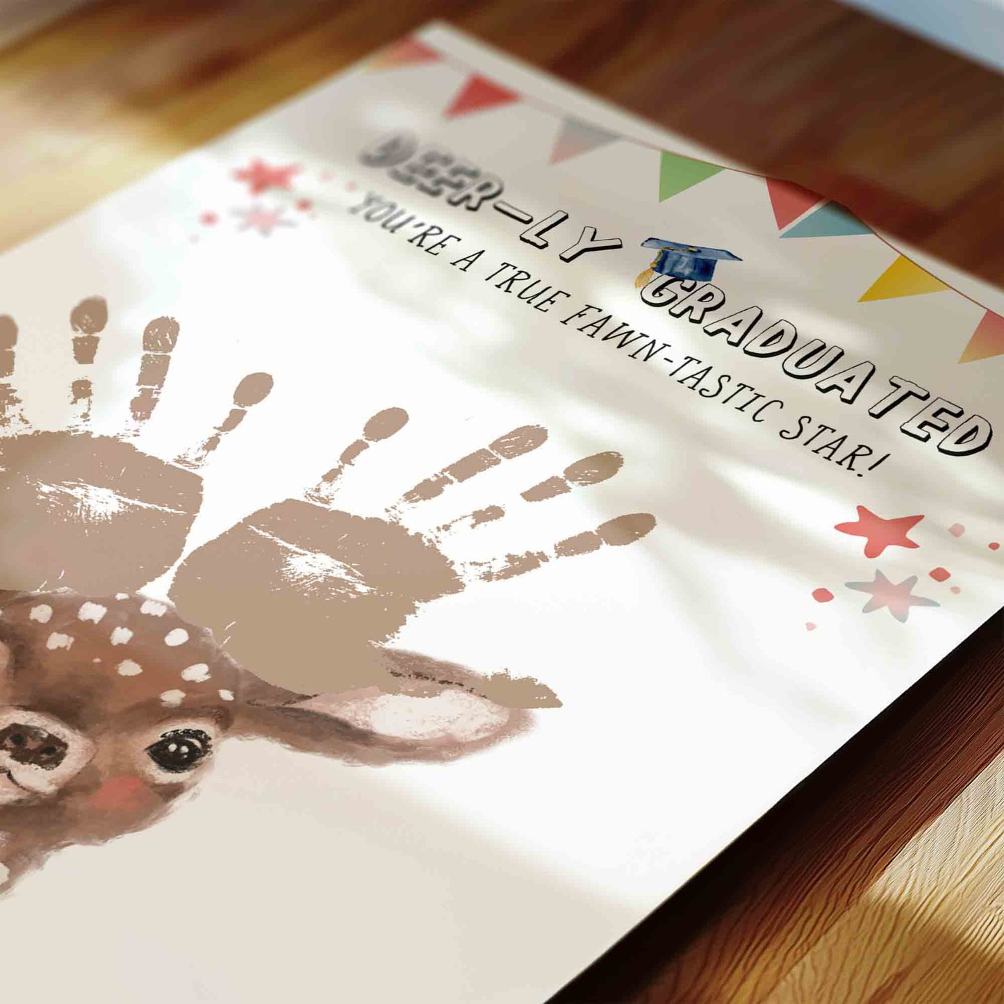 Deer-ly Graduated - Graduation Crafts Printable