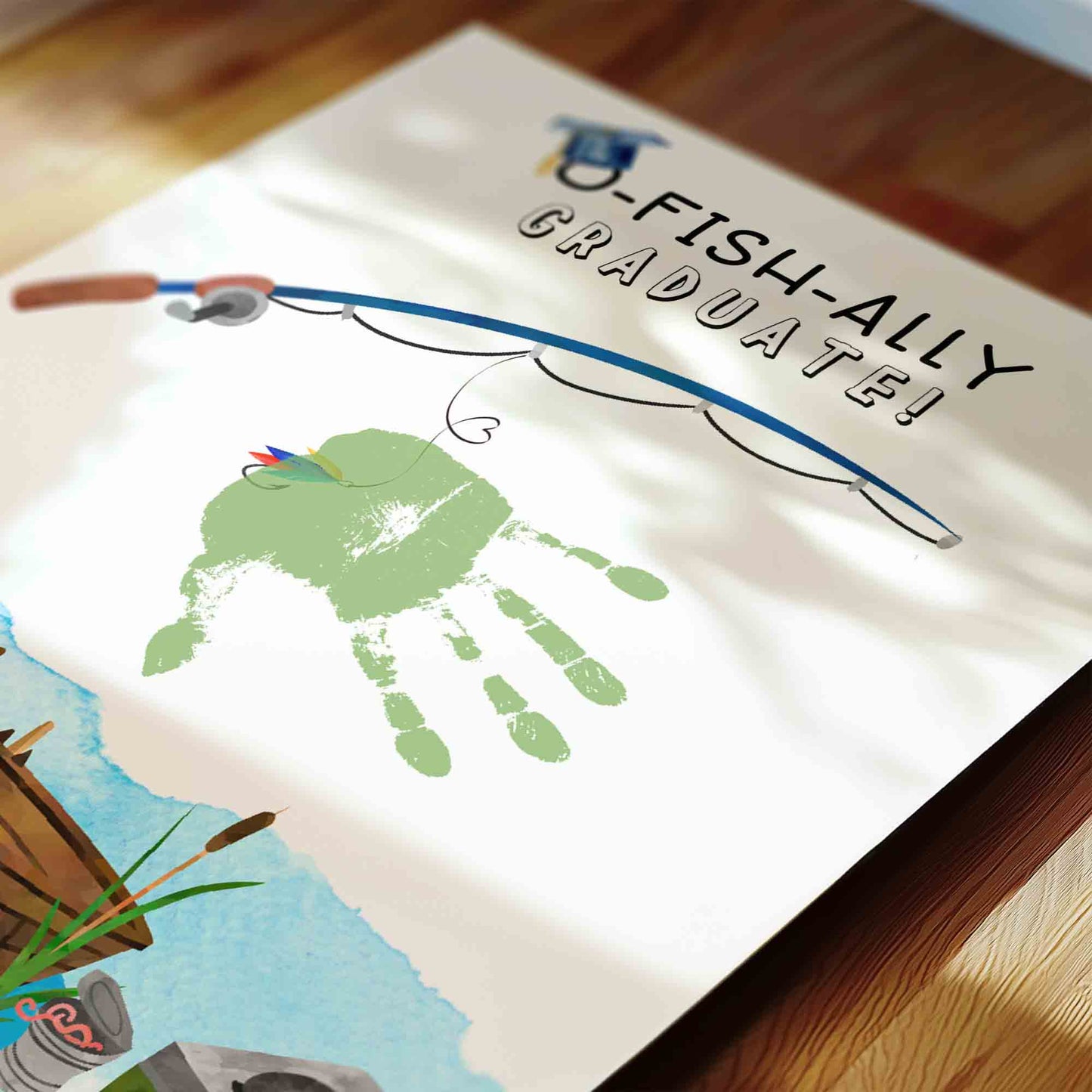 O-Fish-Ally a Graduate - Graduation Crafts Printable
