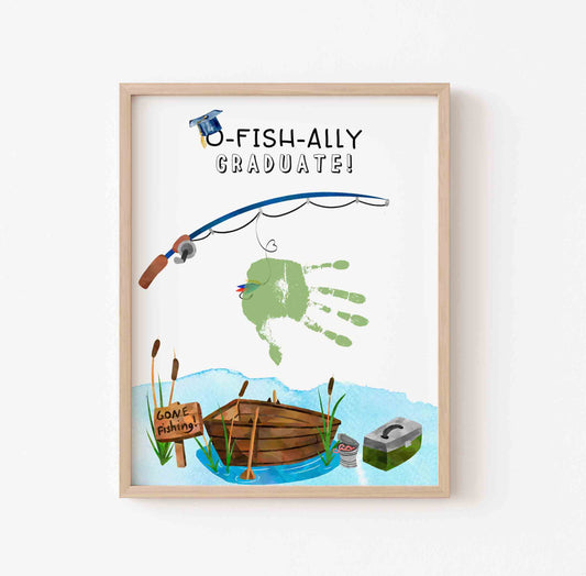 Fish Handprint Template Graduation O-Fish-Ally