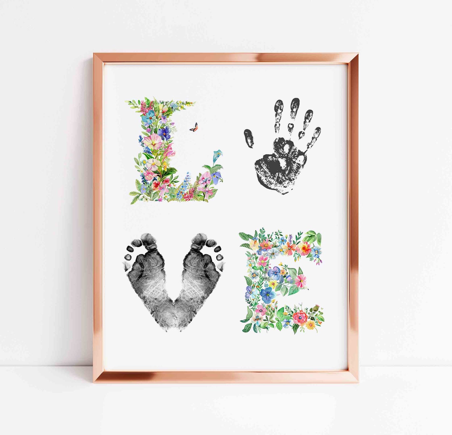 Spring Hand and Footprint Love Sign Printable - Easter Keepsake