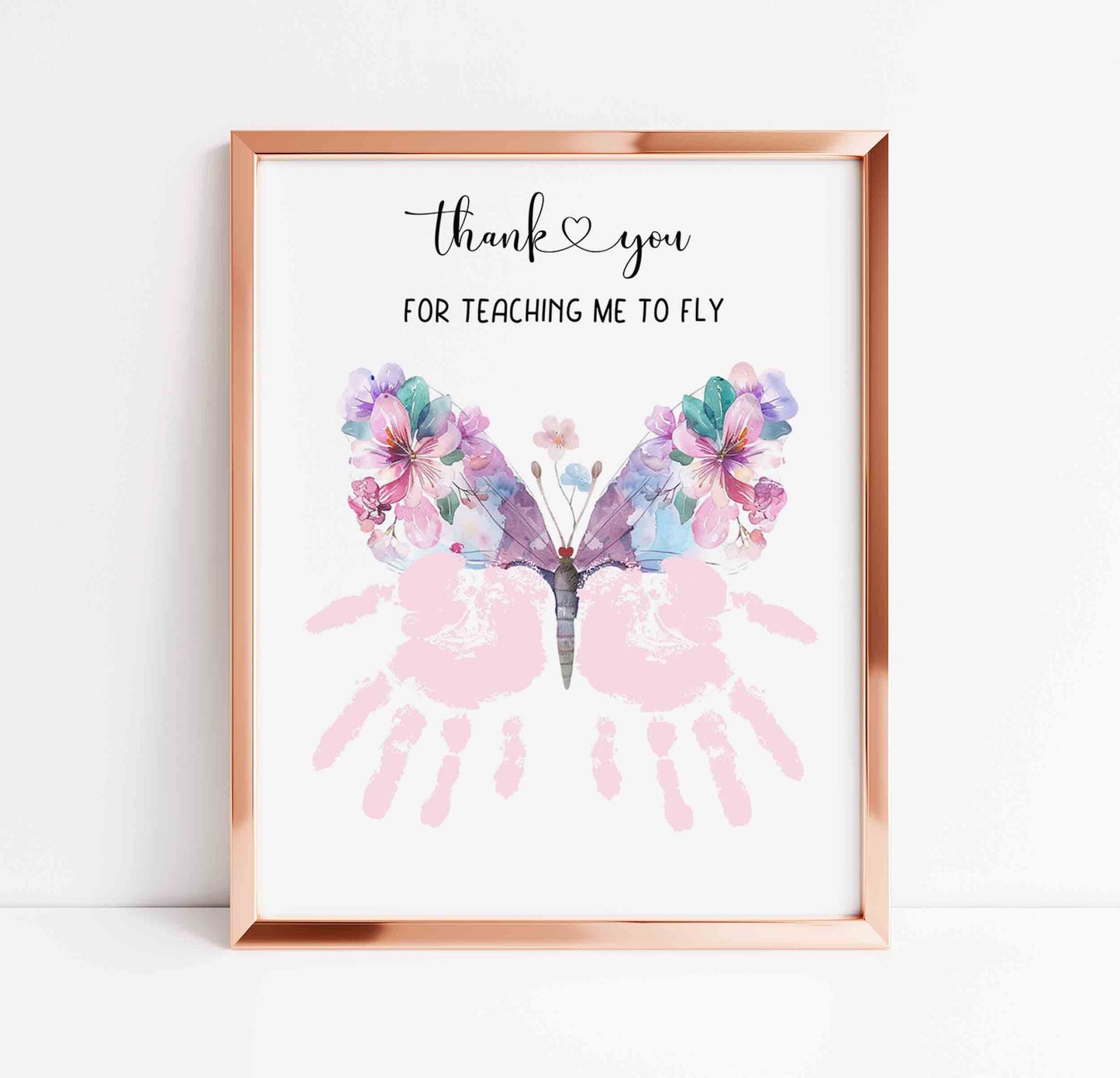 Thank You for Helping Me Fly Handprint Appreciation Gift Printable