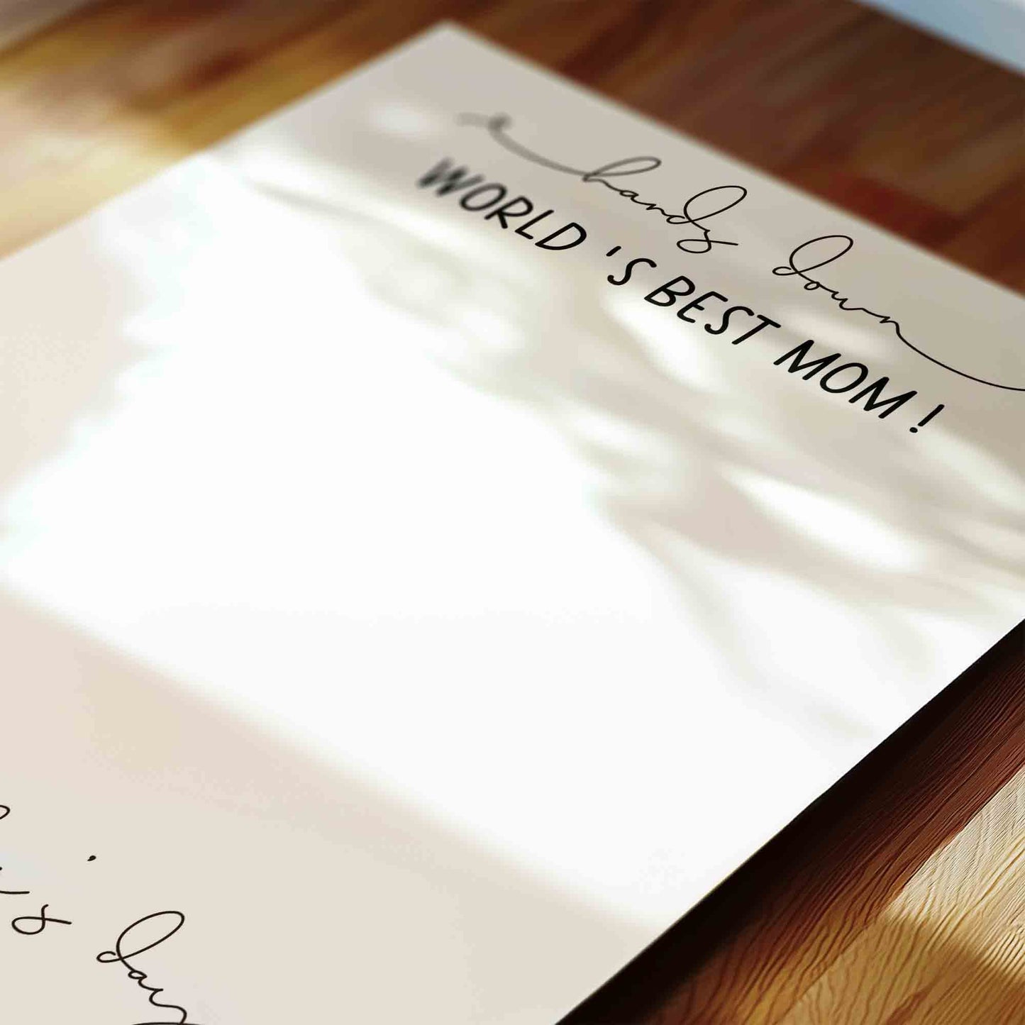 Hands Down You Are the Best Mom Handprint Printable Card