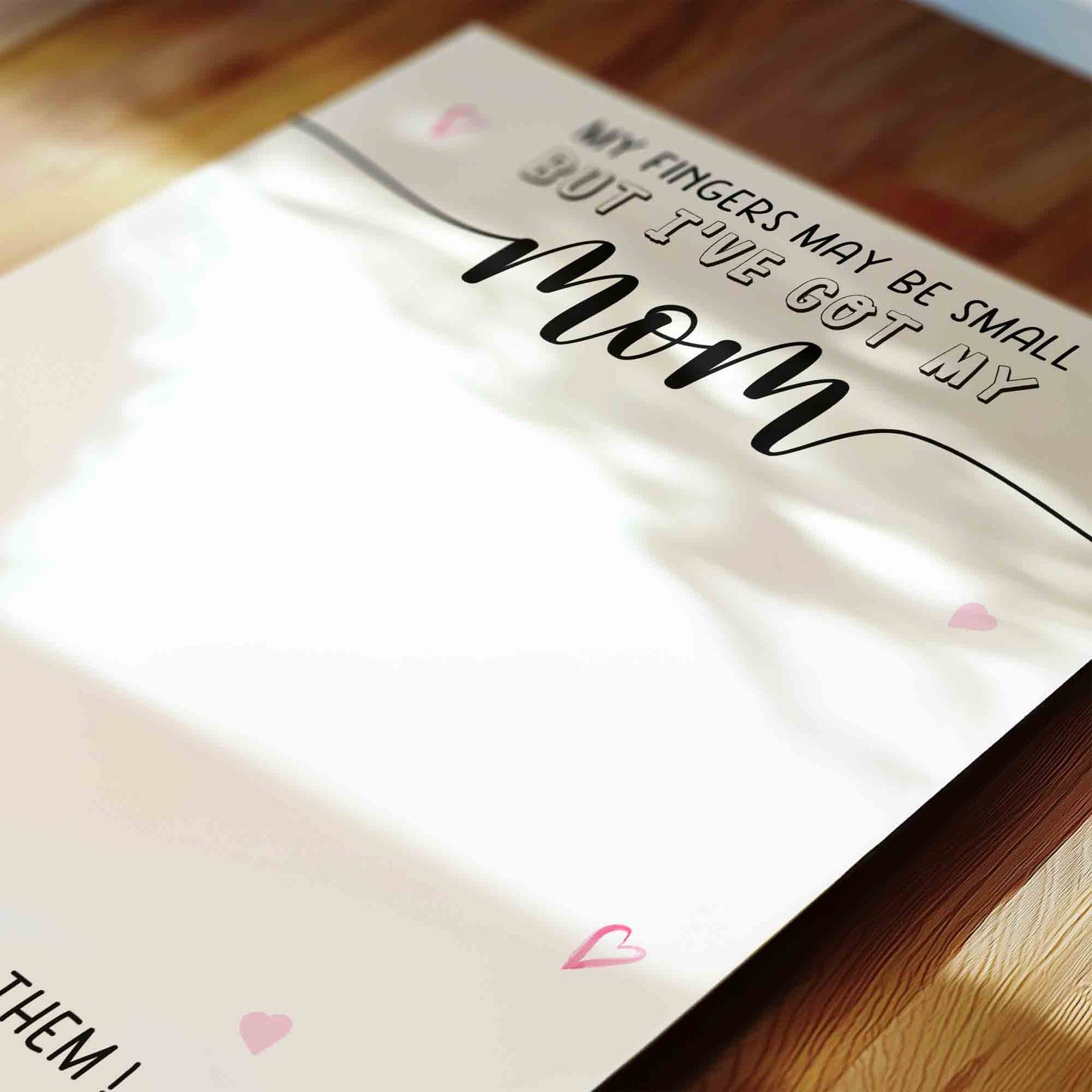 Little Hands Poem on Mother's Day Handprint Printable