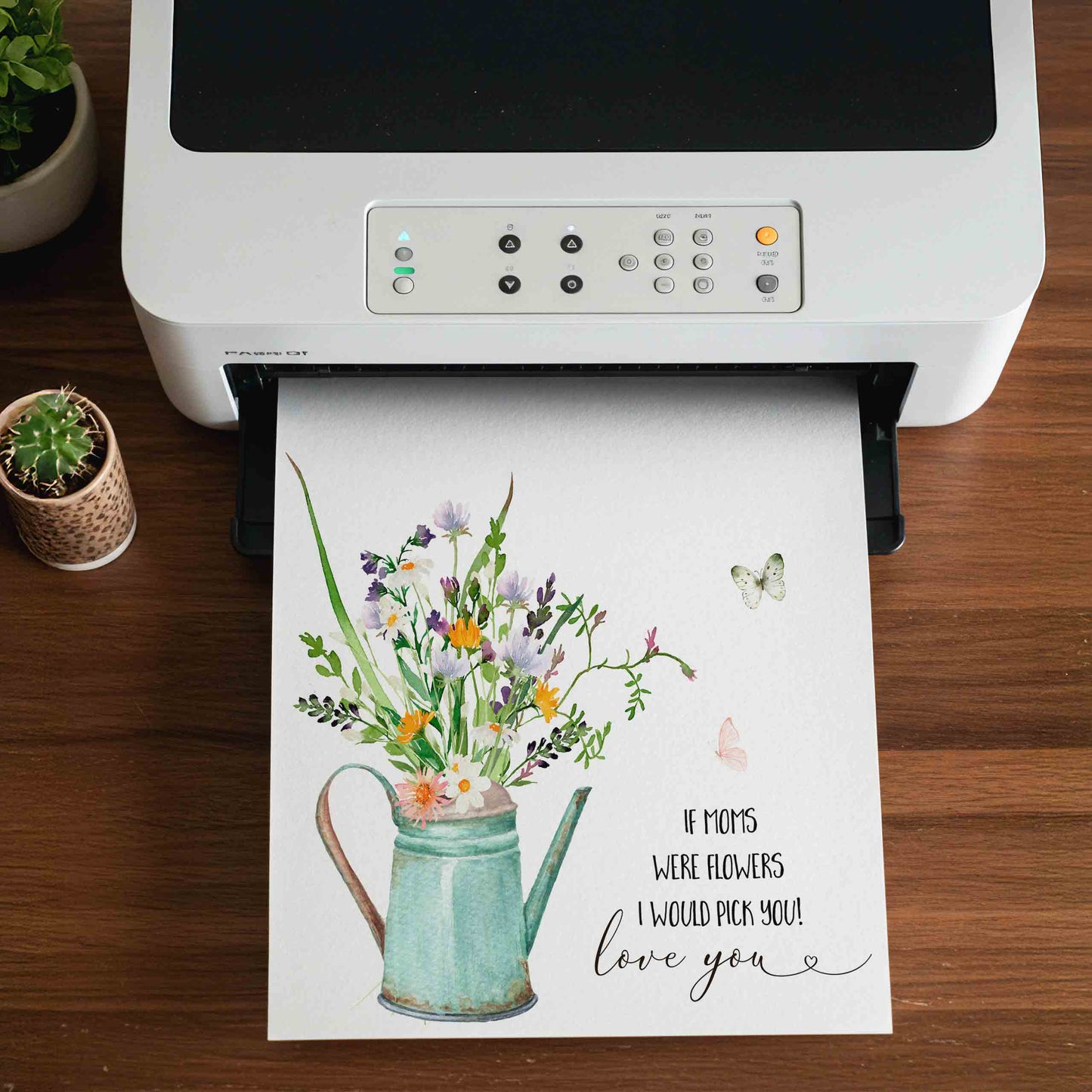 Handprint Flowers for Preschoolers Printable - Mother's Day Craft