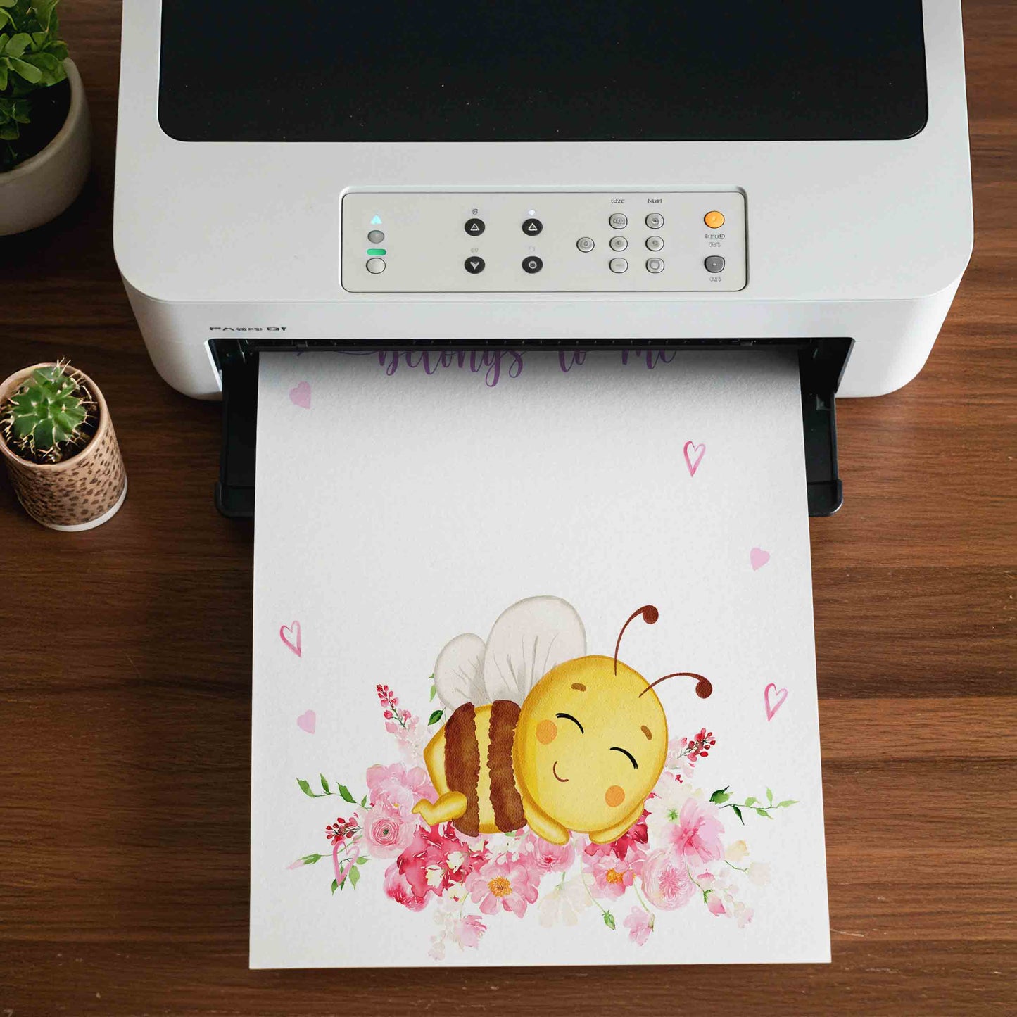 Handprint Craft for Mother's Day Cute Bee Handprint Printable