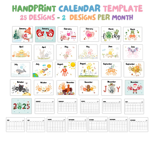 2025 year handprint calendar - 001