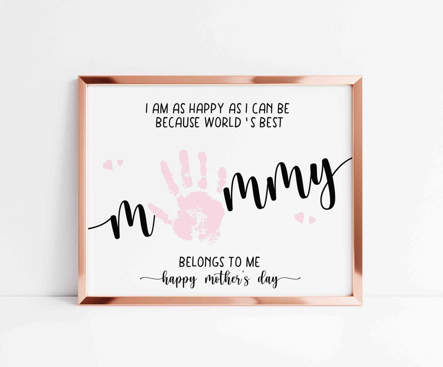 World's Best Mom Mommy Mummy Handprint Card Printable