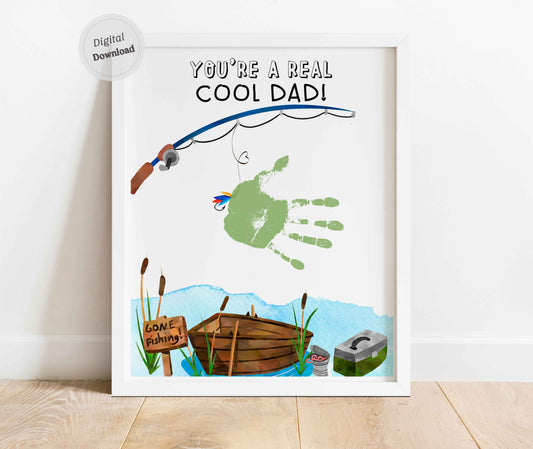 Real Cool Dad Father's day Fish Handprint craft