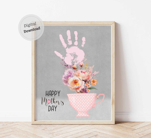 Happy Mother's Day - Flower Handprint