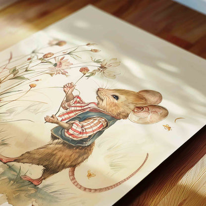 Whimsical Baby girl wall art - Set of 6 Prints - 001