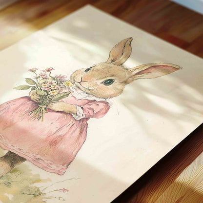 Whimsical Vintage Wall Art for Girls - Set of 6 - 001