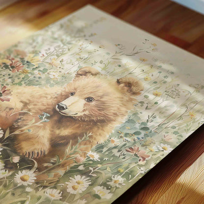 Vintage Woodland Baby Animals Prints - Set of 4