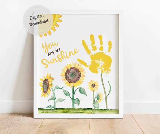 You are my sunshine handprint