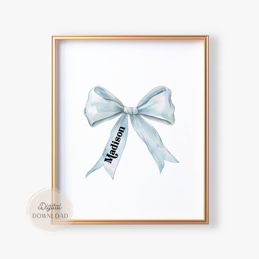 Bow Name wall art