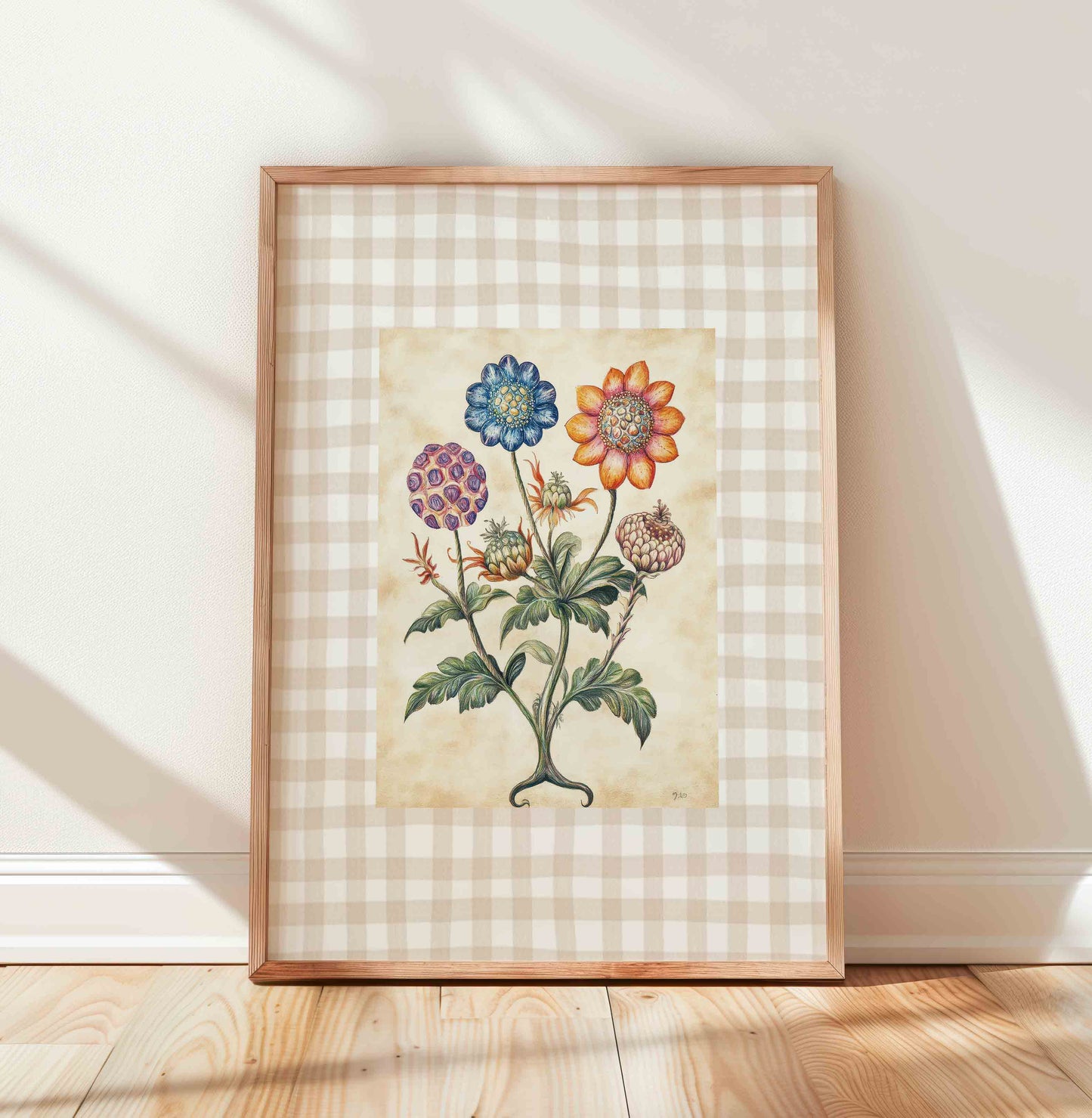 Vintage Whimsical Prints for Girls - Set of 6 - 001