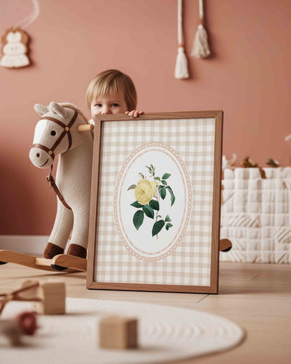 Whimsical Vintage Wall Art for Girls - Set of 6 - 001