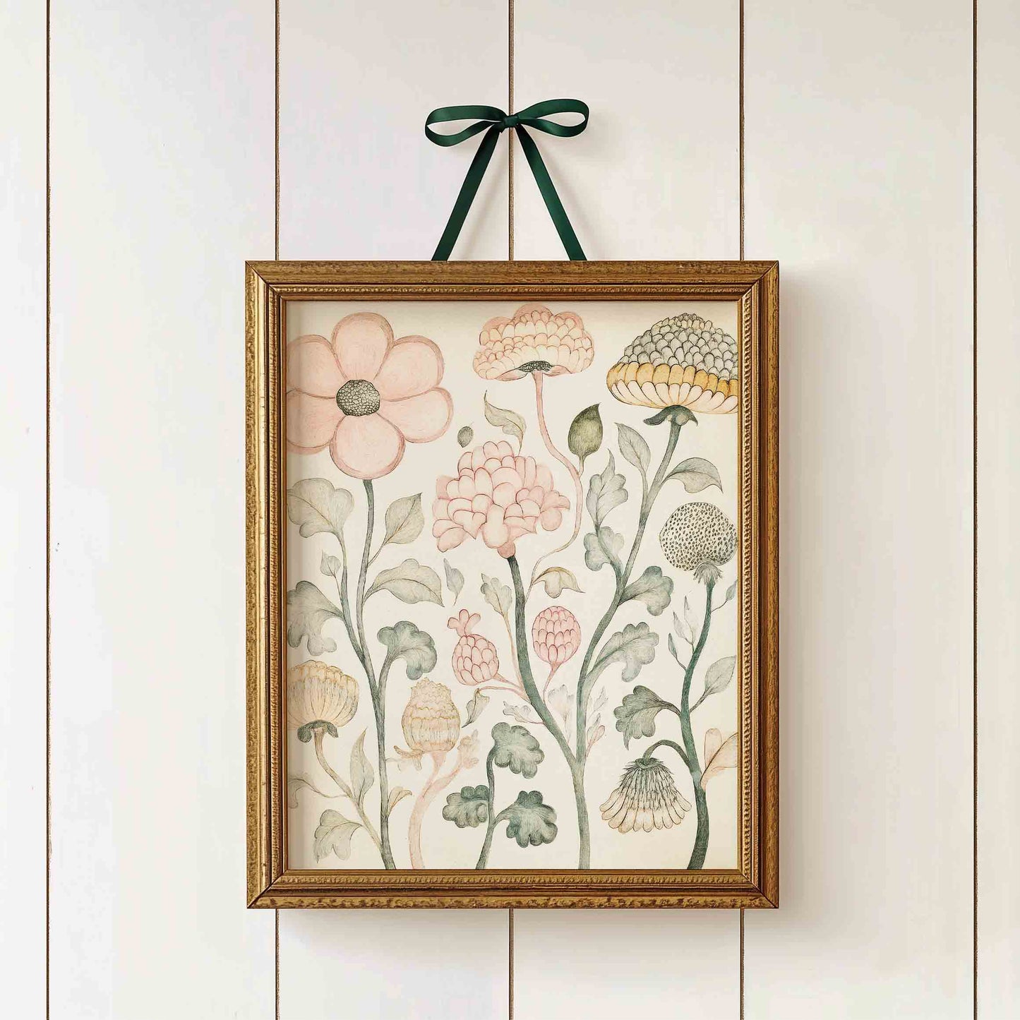 Whimsical Vintage Wall Art for Girls - Set of 6 - 001