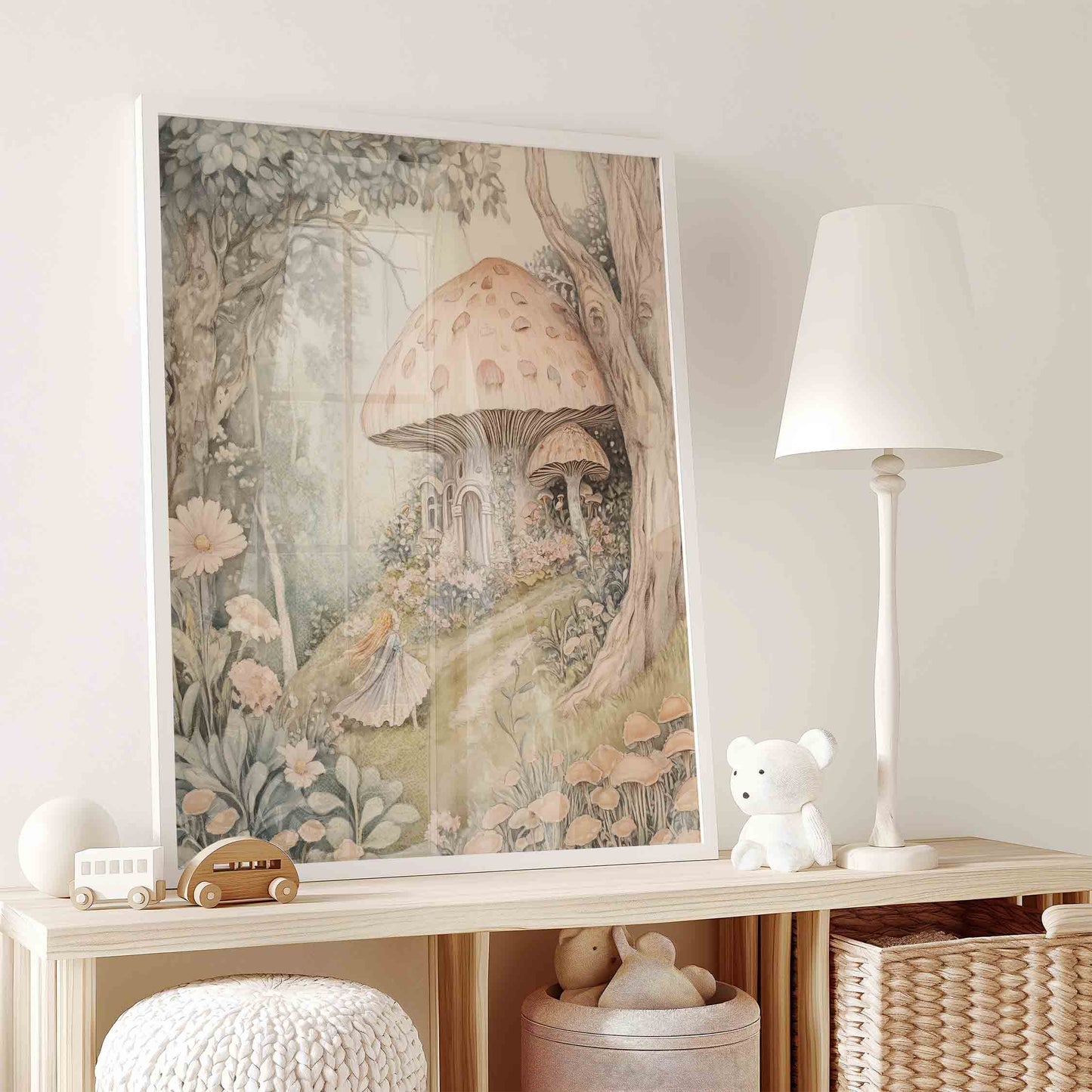 Fairy Tale Nursery Wall Art Set – Enchanted Forest Decor for Girls