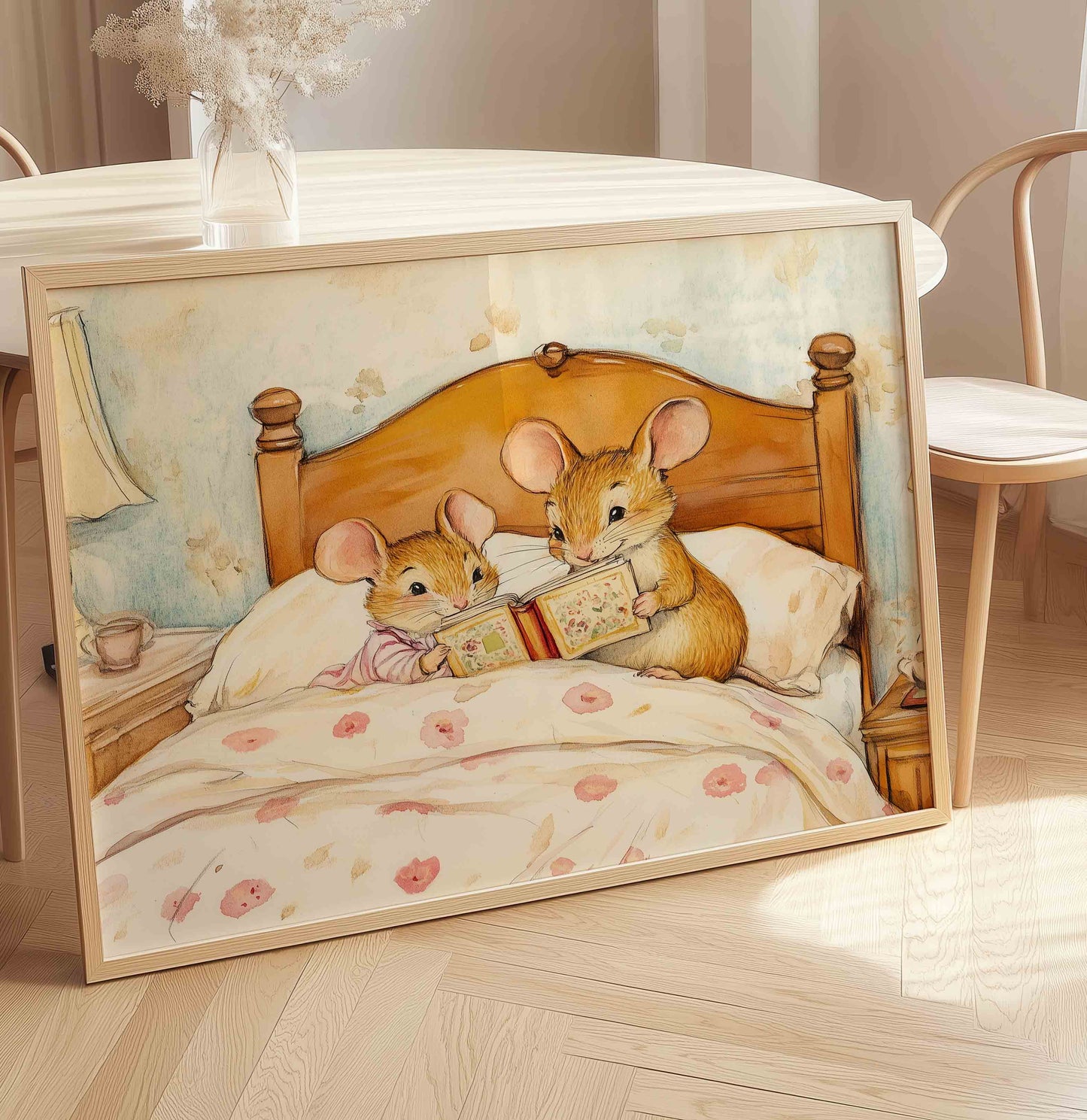 Whimsical Baby girl wall art - Set of 6 Prints - 001