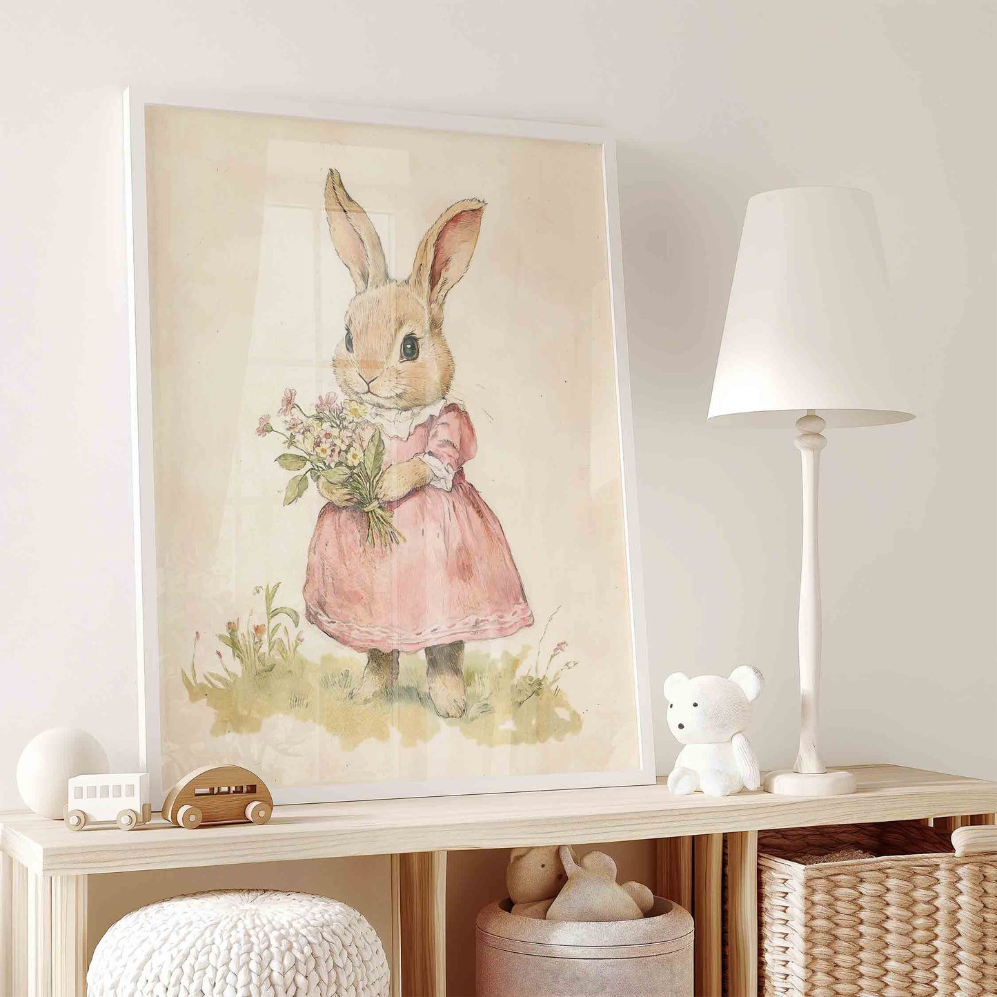 Whimsical Vintage Wall Art for Girls - Set of 6 - 001