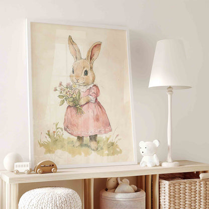 Whimsical Vintage Wall Art for Girls - Set of 6 - 001