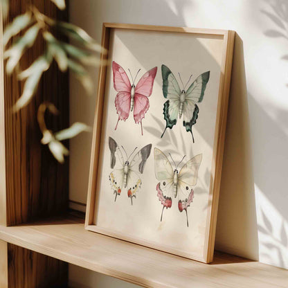 Whimsical Vintage Wall Art for Girls - Set of 6 - 001