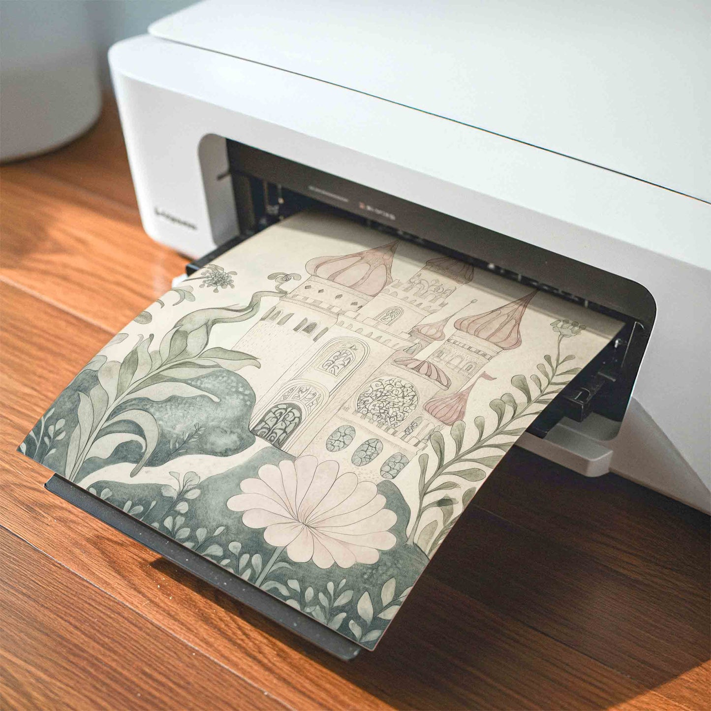 Vintage Magical Fairytale Wall Art Set – Underwater Castle, Seashell & Mermaid Nursery Prints