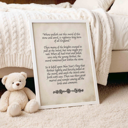 Medieval Castle Dragon Nursery Art - Vintage Magical Wall Prints for Boys