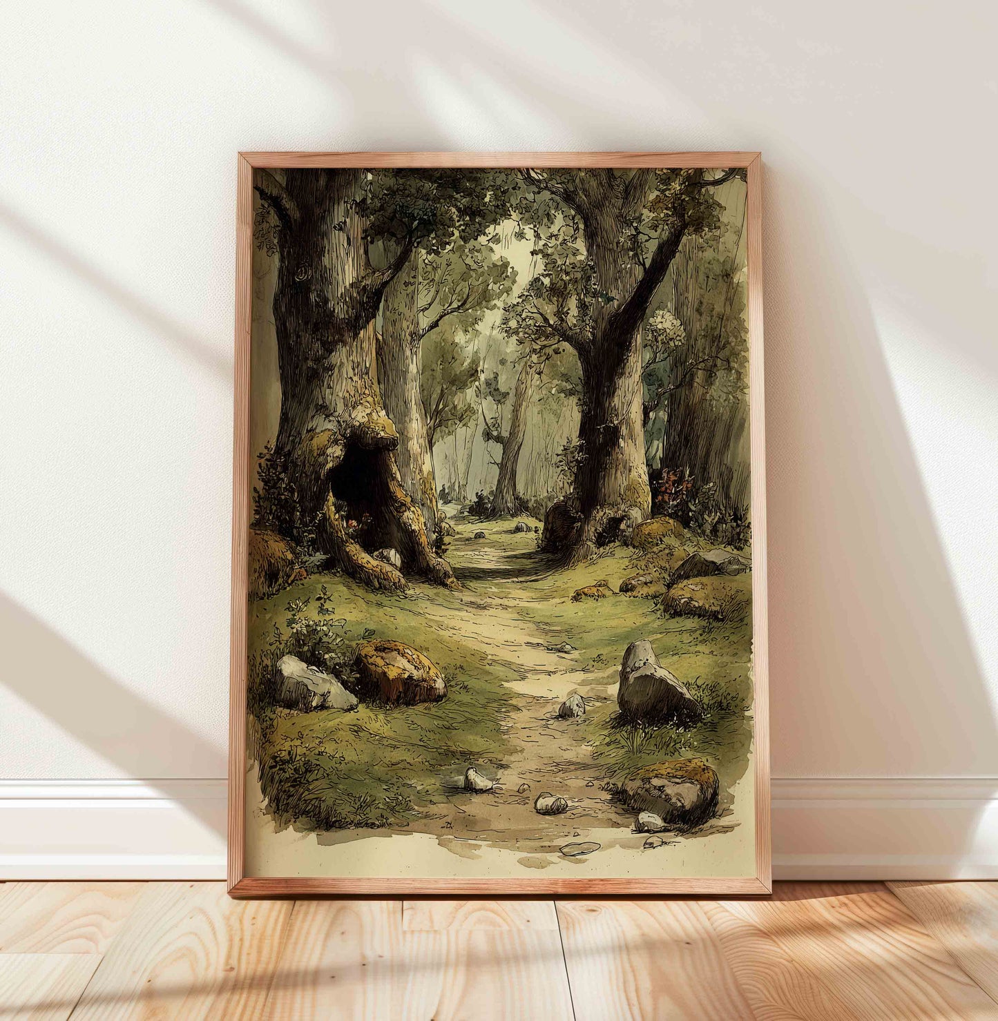 Medieval Castle Dragon Nursery Art - Vintage Magical Wall Prints for Boys