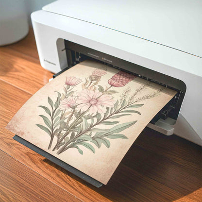 Whimsical Vintage Wall Art for Girls - Set of 6 - 001