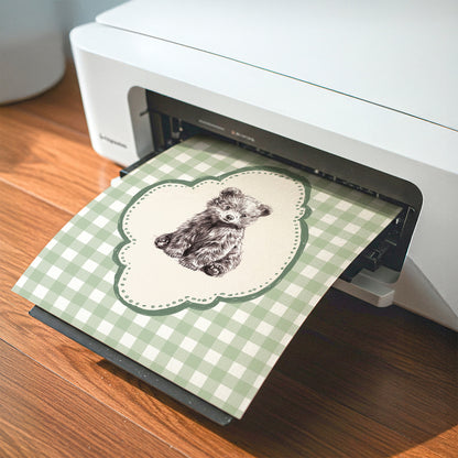 Bear Nursery Wall Art Set – Vintage Animal Illustrations for Baby Room